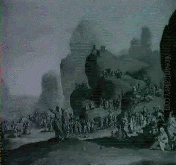 The Flight Of The Israelites From Egypt - view 1