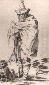 Beggar With His Dog
