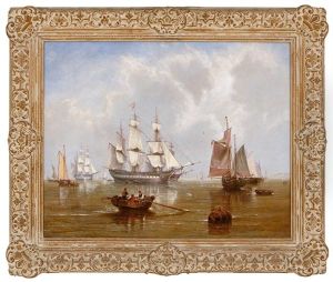 Becalmed Off The Coast by John Callow