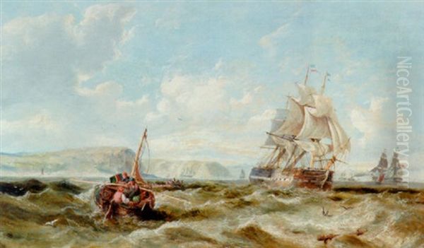 Marine Med Mange Skibe Ud For Kysten - view 1