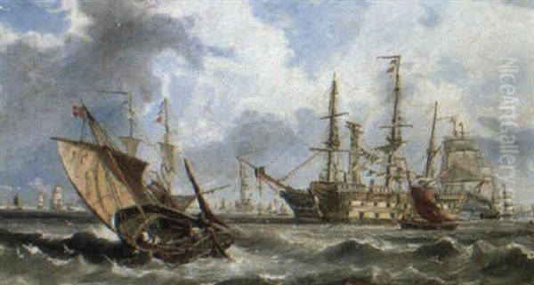 Breezy Day On The Medway Off Sheerness - view 1