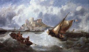 The Morning After The Gale, Off The French Coast by John Callow