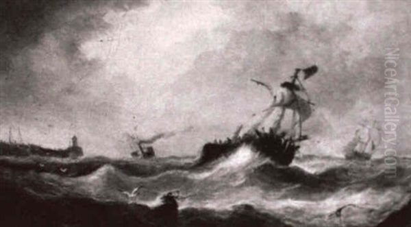Ships On A Rough Sea - view 1