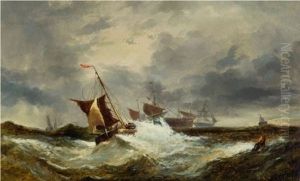 Off The Cliffs Of Dover by William Callow
