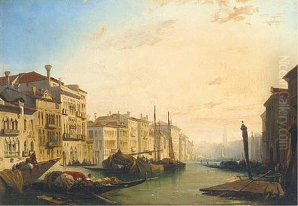 The Grand Canal, Venice, Looking Towards The Rialto - view 1
