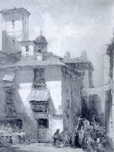 Piazza Corpus Domini, Turin by William Callow