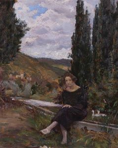 Figura Nel Giardino