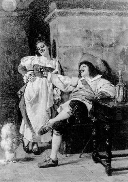 Happy Cavalier And Maiden - view 1