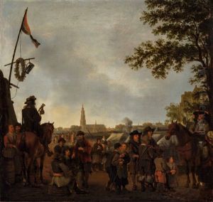 Encampment At Breda by Abraham Van Calraet