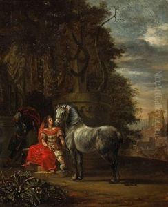 Le Repos D'une Cavaliere by Abraham Van Calraet