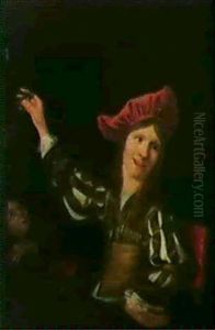 A Portrait Of A Toper Seated At A Table Observed By A Young Boy A Portrait Of A Toper Seated At A Table Observed By A Young Boy
