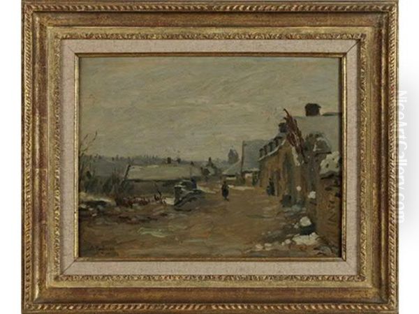 Orrouy, Paysage Anime Sous La Neige Rue Montlaville - view 1