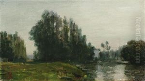 Bewaldete Fluslandschaft Bewaldete Fluslandschaft