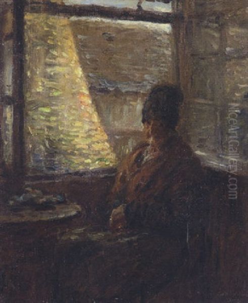 Alte Frau Aus Honfleur (la Mere Boudoux?) In Einer Stube Am Fenster Sitzend - view 1