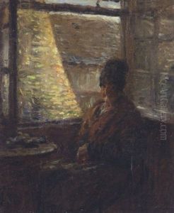 Alte Frau Aus Honfleur (la Mere Boudoux?) In Einer Stube Am Fenster Sitzend Alte Frau Aus Honfleur (la Mere Boudoux?) In Einer Stube Am Fenster Sitzend