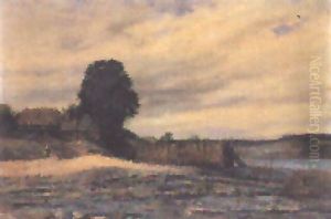 Landschaft Mit Sumpfigem Seeufer by Adolphe Felix Cals