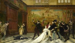 The Attempted Assassination Of William The Silent, Prince Of Orange by Claude-Andrew Calthrop