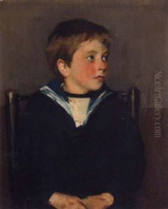 Portrait Of Everard Calthrop In A Sailor's Uniform by Claude-Andrew Calthrop