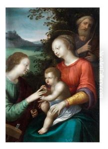 Le Mariage Mystique De Sainte Catherine D"alexandrie by Denys Calvaert