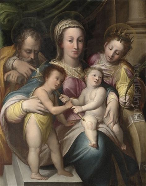 The Holy Family With The Infant Saint John Baptist And Saint Catherine Of Alexandria - view 1