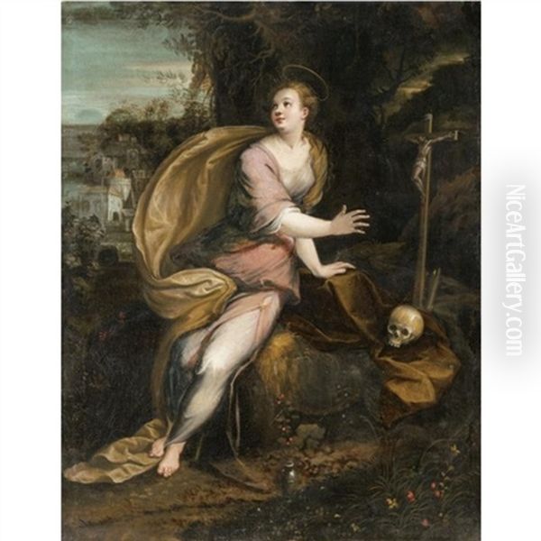 Mary Magdalene In A Landscape - view 1