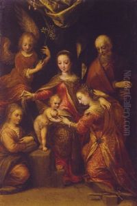 Le Mariage Mystique De Sainte Catherine by Denys Calvaert