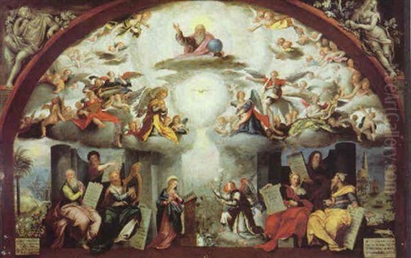The Annunciation With The Prophets Who Predicted The Coming Of The Messiah - view 1