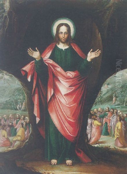 Christ As Redeemer, With Scenes From His Ministry Beyond - view 1
