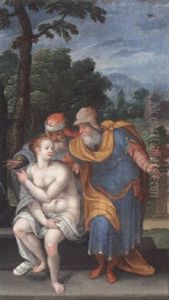 Susanna And The Elders by Denys Calvaert