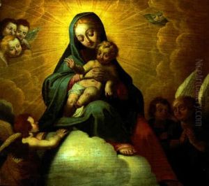 The Madonna And Child In Glory by Denys Calvaert