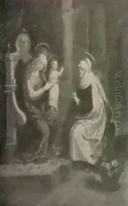 The Madonna And Child With St. Anne by Denys Calvaert