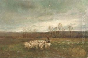 The End Of The Day by Edwin Sherwood Calvert