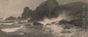 On The East Coast Near Coldingham by Edwin Sherwood Calvert