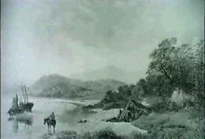 A Coastal Scene by Edwin Sherwood Calvert