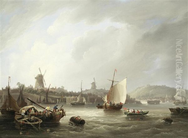 A Busy Coastal Scene - view 1