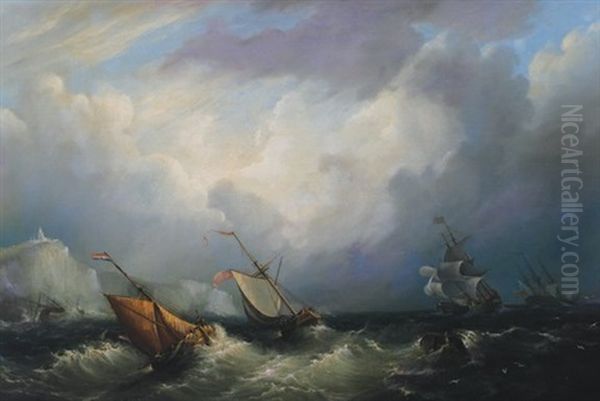 Shipping Off A Headland - view 1