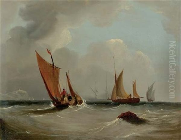 Fishing Boats Off A Coast - view 1
