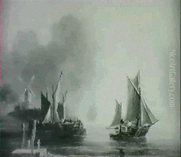 Shipping In An Estuary - view 1