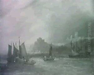 Fishing Vessels Off The Coast, Dover                        (2)