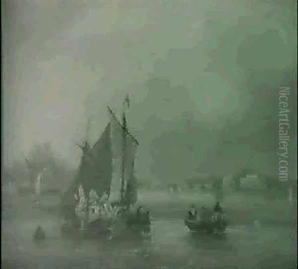 Shipping In An Estuary - view 1