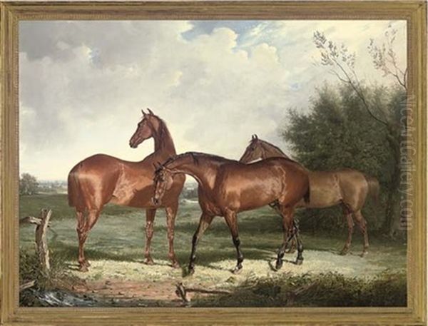 Three Hunters In An Extensive Landscape - view 1