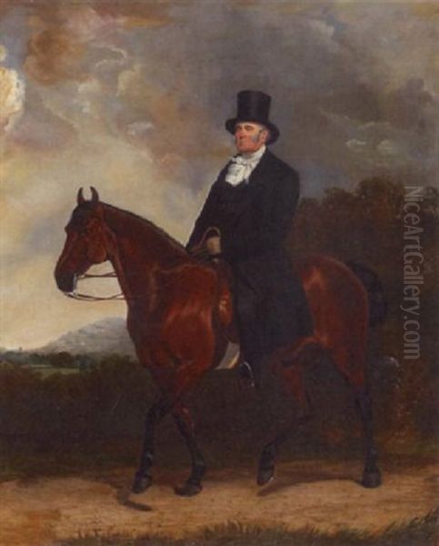 A Portrait Of A Gentleman On Horseback - view 1