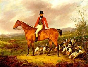 A Gentleman On A Bay Hunter With Hounds