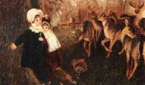 Two Girls With Deer Two Girls With Deer