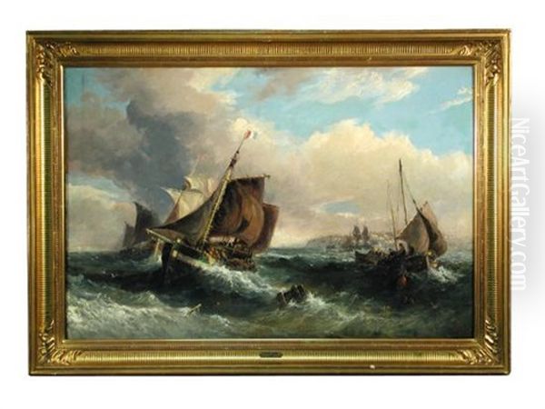 Fishing Boats In Rough Seas - view 1