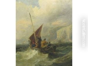 A Fishing Boat Off A Coast A Fishing Boat Off A Coast