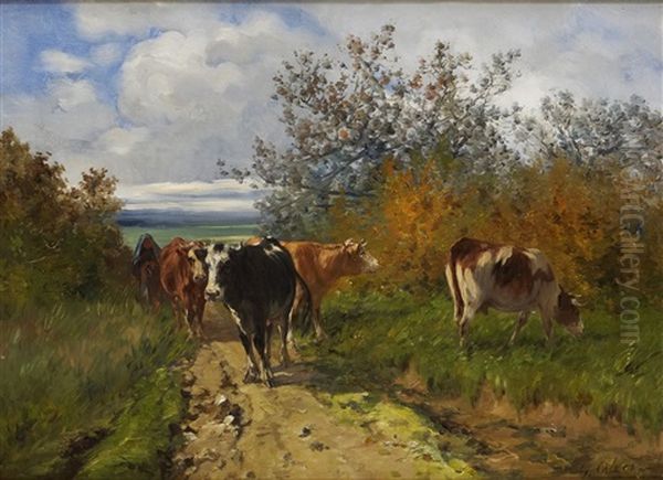 La Bergere Et Son Troupeau - view 1