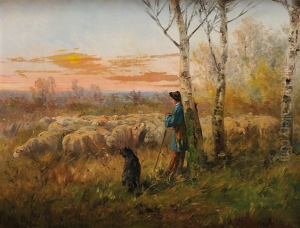 Gardien Et Ses Moutons - view 1
