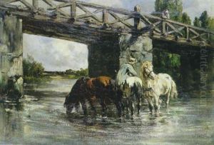 Chevaux A L'abreuvoir thumbnail