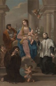 Sacra Famiglia Con I Santi Francesco Di Paola E Luigi Gonzaga